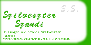 szilveszter szandi business card